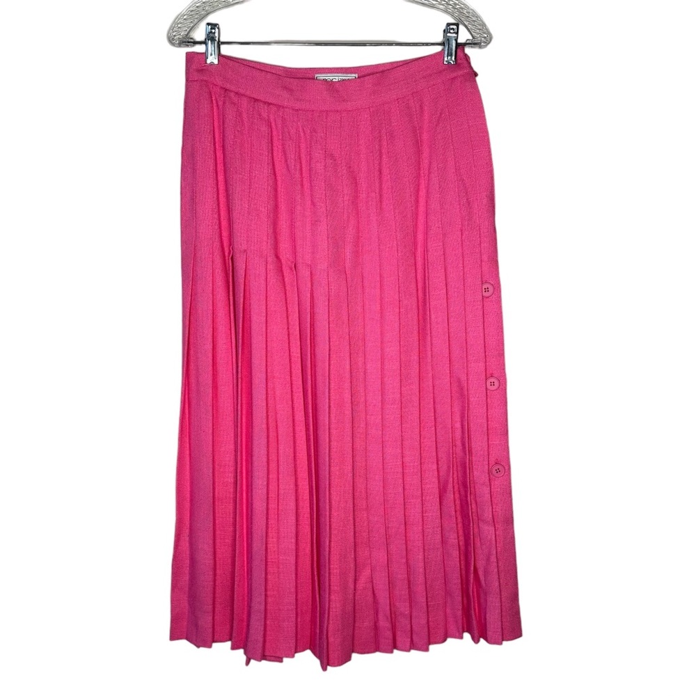 Mr.Jax Pleated Maxi Hot Pink Skirt 12
